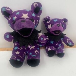 Vintage‎ Grateful Dead Bean Bear Lil Star 5" & Dark Star 7.5" by Liquid Blue